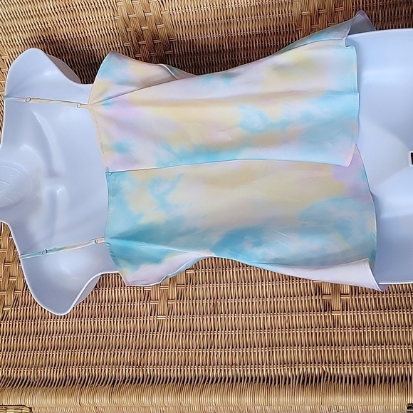 Zara Women's  Multicolored spaghetti strap women's cami tank - Picture 4 of 5